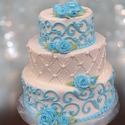 Something Blue Cake 