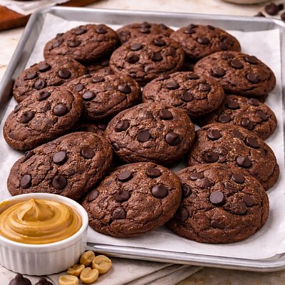 Flourless Keto Peanut Butter Chocolate Chip Cookie