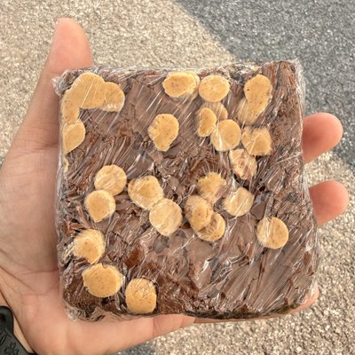 Giant Double Chocolate Peanut Butter Brownie