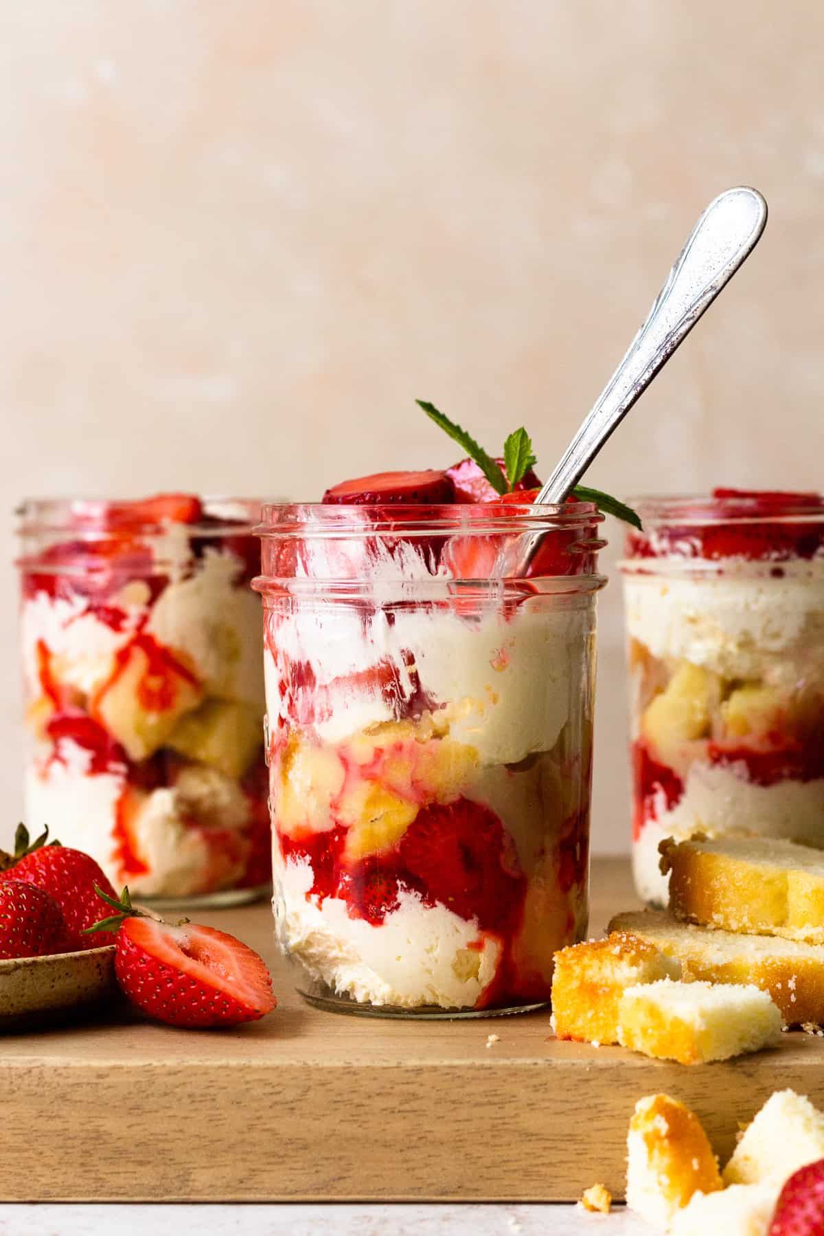 Strawberry Shortcake Cake In A Cup