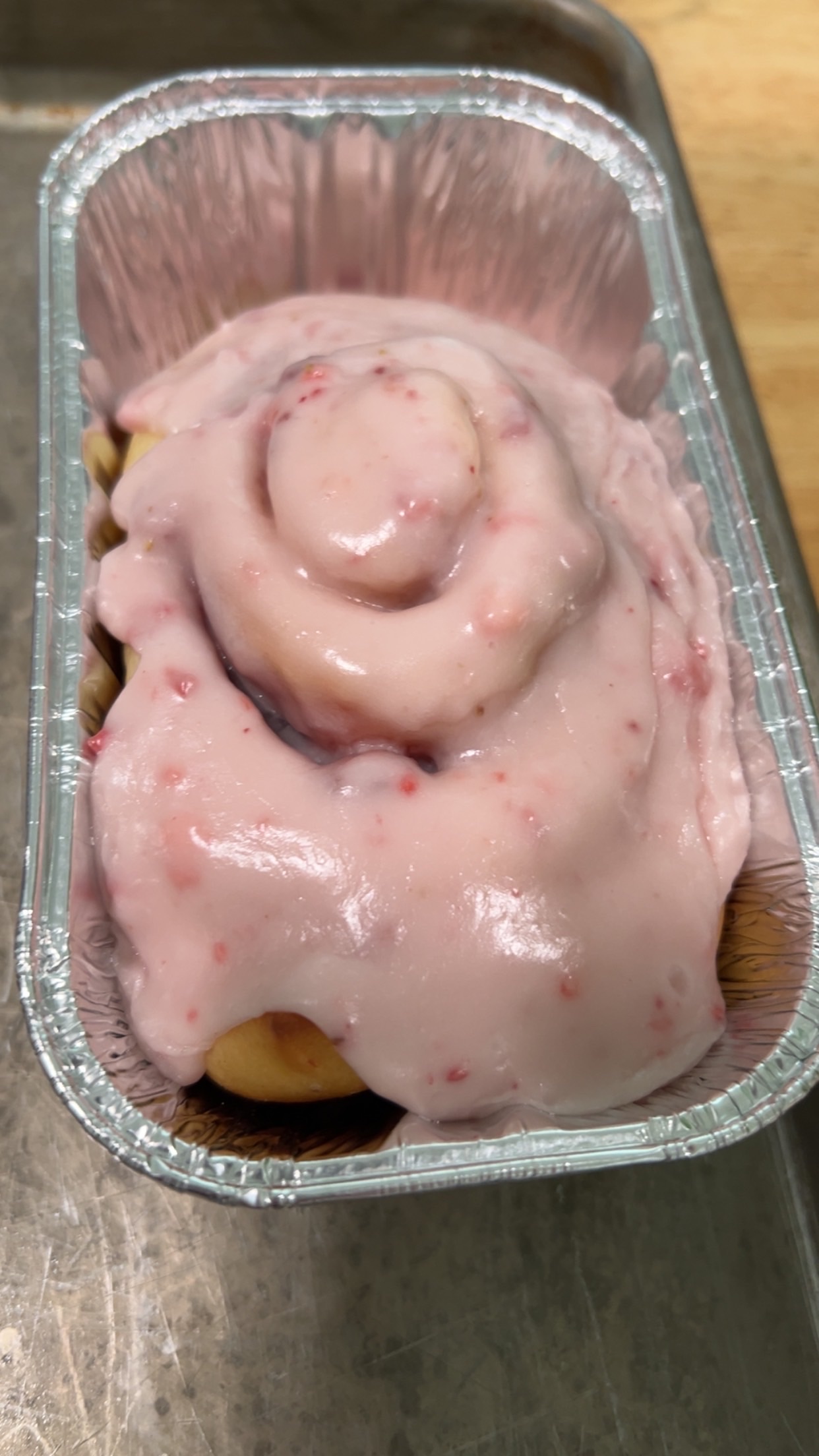 Single Serve Strawberry Sweet Roll