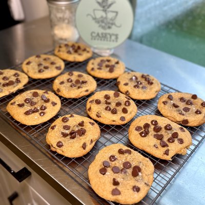 Brown Butter Chocolate Chip Sourdough Cookies
