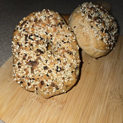 4 Pack Everything Sourdough Bagels