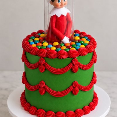 Elf On The Shelf Cake: Vintage🎄