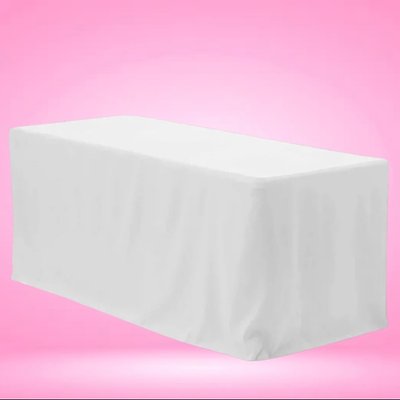 White Rectangular Tablecloth 