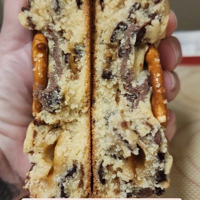 Drunken Love Salted Caramel Pretzel Cookie