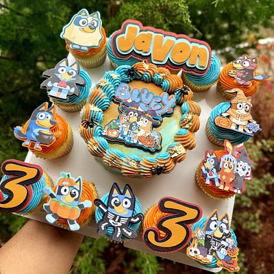 Kids Cake Board 6 Inch Cake 12 Cupcakes 