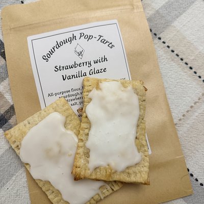 Sourdough Strawberry Frosted Pop tops • 2 Pack