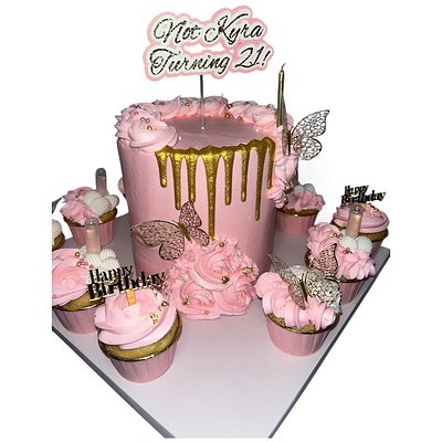 Celebration Cake And Cupcake Board 