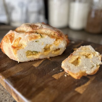 GF Sourdough Artisan Loaf-Jalapeño Cheddar