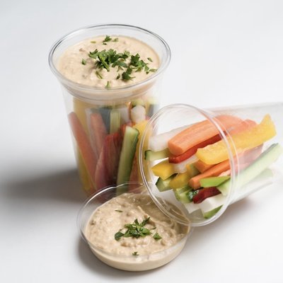 Hommus And Vegetable Cups