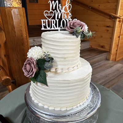 2 Tier Wedding Cake 6 In /10 In 