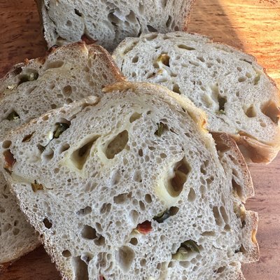 Jalapeño Cheddar Sourdough Loaf