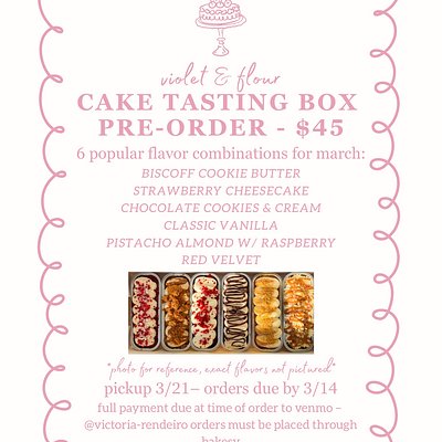 Cake Tasting Box