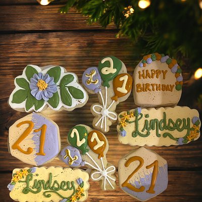 Rustic Charm: Birthday Edition Cookies