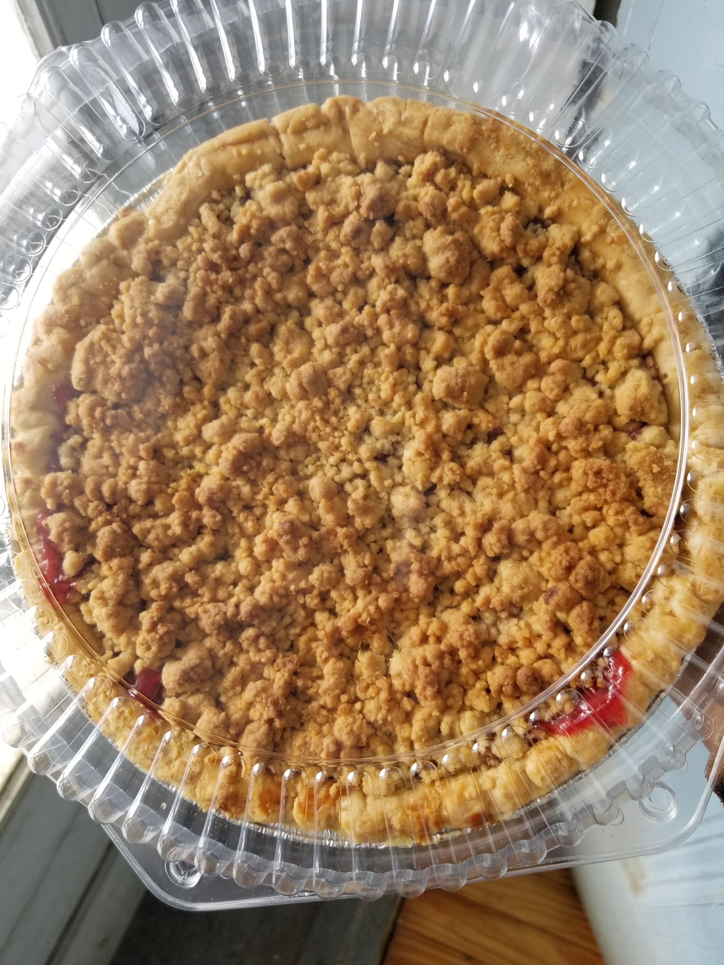 CHERRY CRUMB PIE