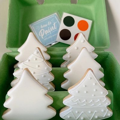 PYO-Sugar Cookie Set Of 6- Christmas Trees