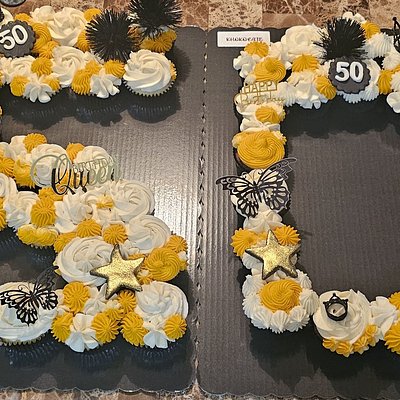 Number and Letter Pull Apart KupKakes 