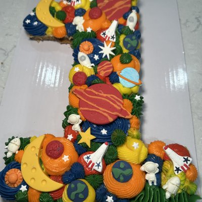 Number Cookie Cake 