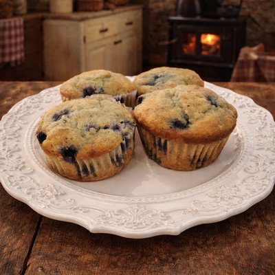 Jumbo Blueberry Sourdough Muffins Dozen