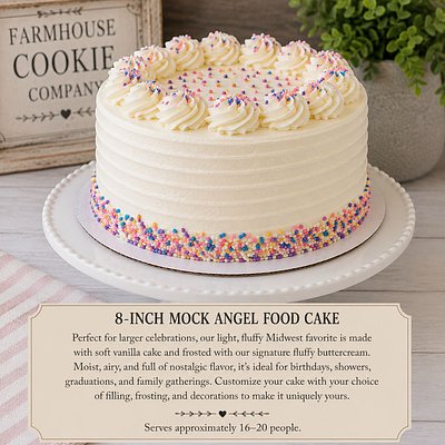 8-Inch Mock Angel Food Cake