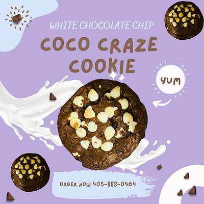 White Chocolate Chip Cocoa Craze Cookie