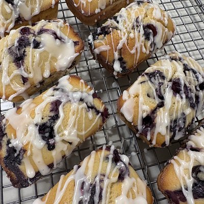 Lemon blueberry Loaves (12 Cupcake Sized)