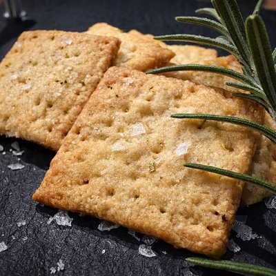 Rosemary and Sea Salt Sourdough Crackers (6oz. Bag)