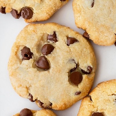 Keto Chocolate Chip Cookies/ Dozen (Contains Almond Flour) 