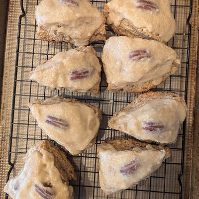 Maple Pecan Sourdough Scones--x4