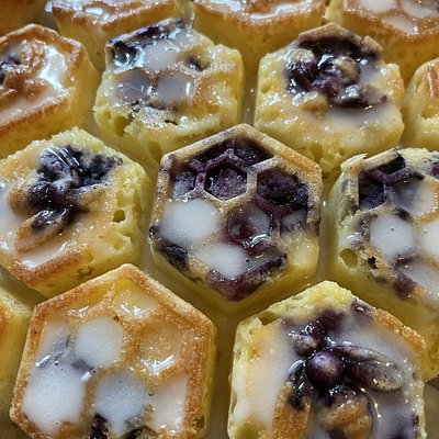 Lemon Blueberry Sticky Bread