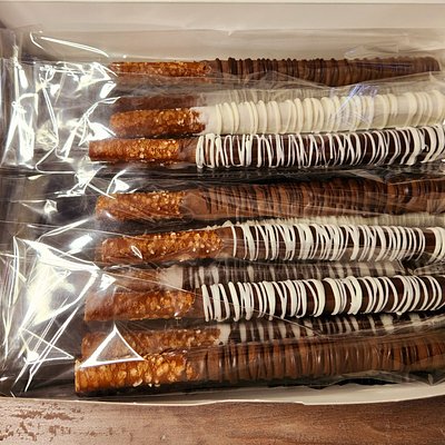 6 Chocolate Covered Pretzels