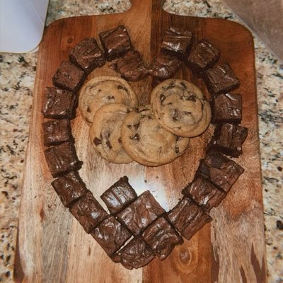 8x8 Pan Of Sourdough Brownies With Chocolate Chips