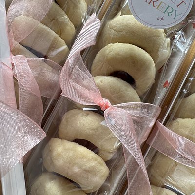 Raspberry Thumbprint Cookie Box 