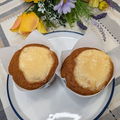 Vegan Pumpkin Cream Cheese Muffins (6) 🌿