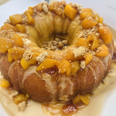 Peach Cobbler Pound Cake