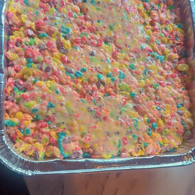Fruity Pebble Edible Squares 