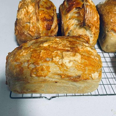 Three Cheese Sourdough Loaf