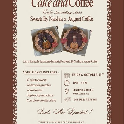 Cake & Coffee At August 🍂