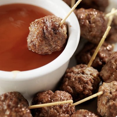 Cocktail Meatballs With Tomato Sauce