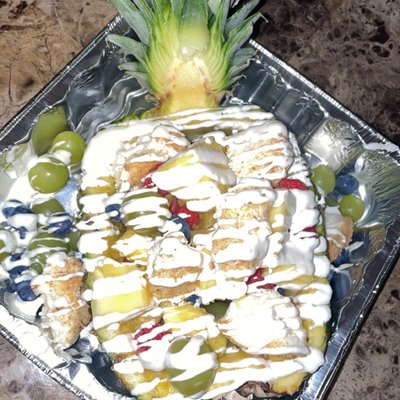 Pineapple Cheesecake Fruit Bowl