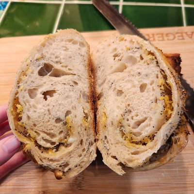 Lemon Poppyseed Sourdough Loaf 