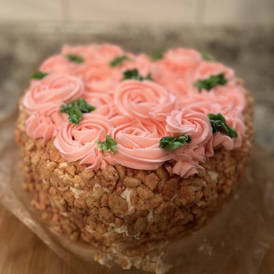 Strawberry Crunch Cake