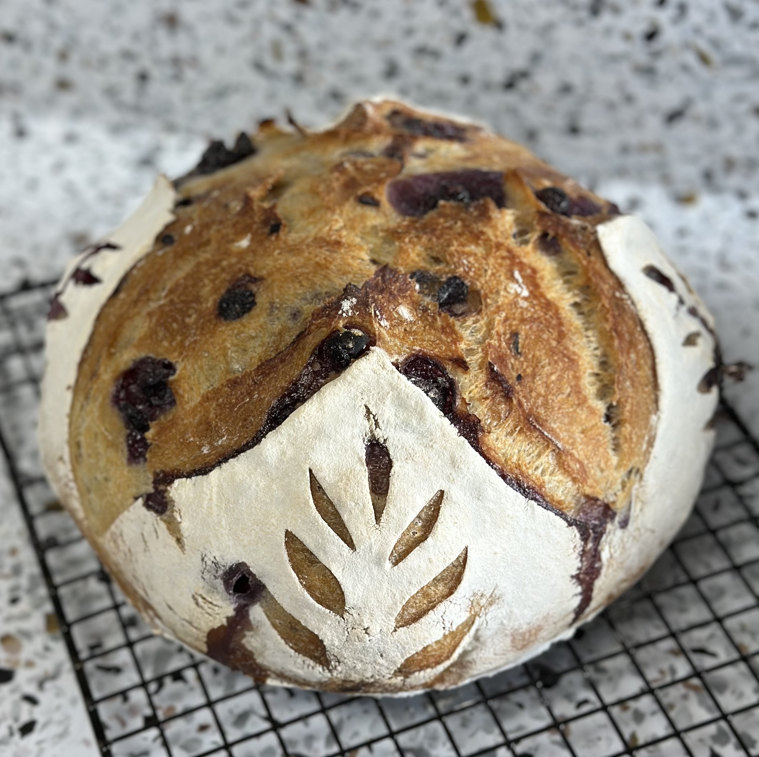 Blueberry Sourdough Loaf