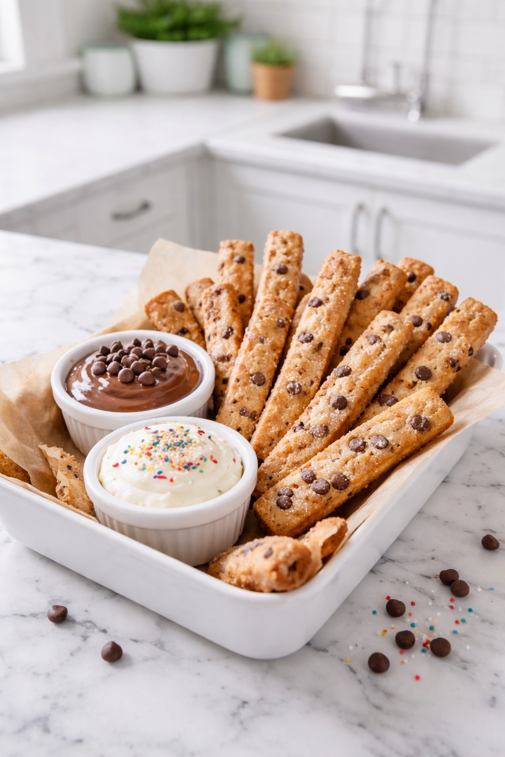 Cookie Fries with dipping sauce