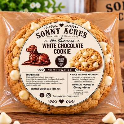 Jumbo White Chocolate Chip Cookie 
