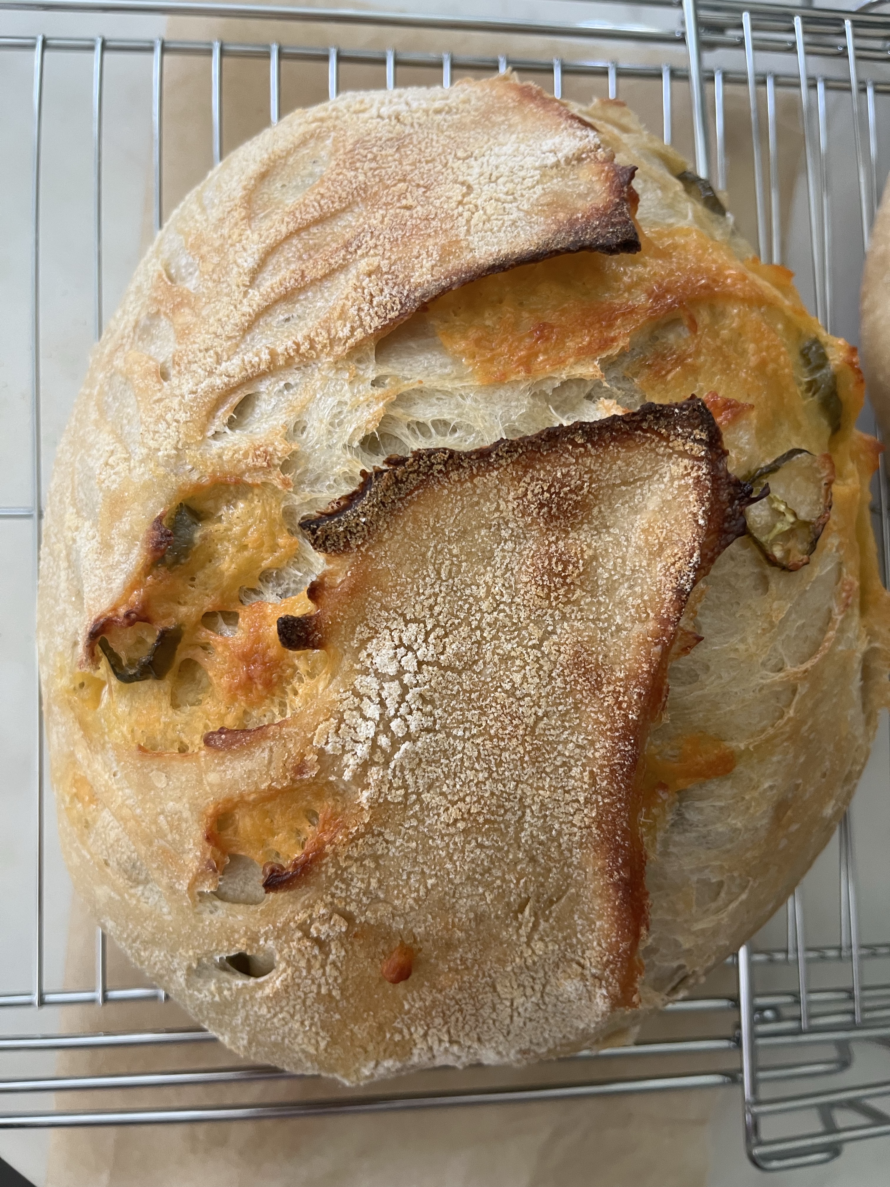 Organic Jalapeno Cheddar Sourdough 