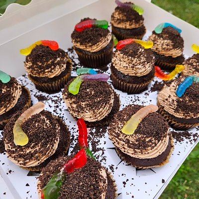 Dirt n' Worms Cupcakes (6-Pack)