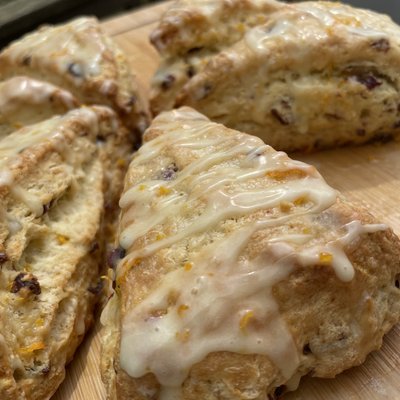 Sourdough Cranberry Orange Scones