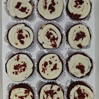 Layered Red Velvet Cupcakes